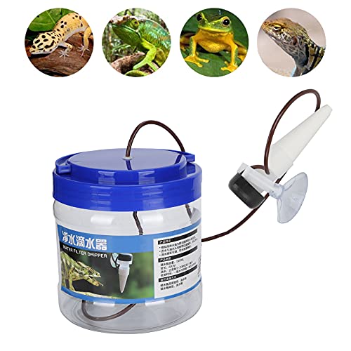 Reptile Automatic Water Dripper Feeder, Adjustable Drip Watering Tool for Small Pets, Replacement Part, Durable Construction