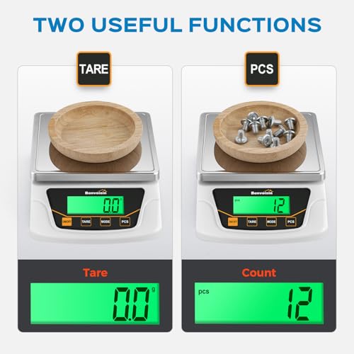 Digital Scale 0.1 Gram Accuracy Precision Lab Scale 6000g Scientific Digital Balance for Laboratory, Jewelry Weighing