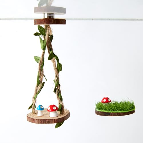 2 Pcs Jumping Spider Accessories Set Jumping Spider Accessories with Climbing Swing and Spider Enclosure Ledges for Reptile Jumping Spider Enclosure Decor