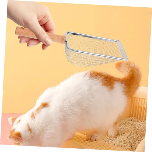 Cat Litter Scoop Handle Pet Waste Shovel Non-Stick Litter Cleaner for Cats and Reptiles Easy to Use for Home and Pet Stores