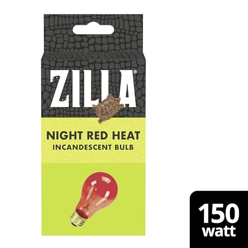 Zilla Incandescent Bulb, Night Red, Ideal for Nocturnal Reptile Species - size: 150 Watts, style: Night Red