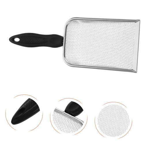 Stainless Steel Cat Litter Scoop with Ergonomic Handle Sifting Shovel for Efficient Cleaning Reliable Waste Cleaner for Cats and Reptiles Easy to Use and Maintain