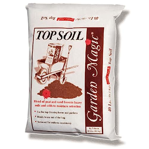 Michigan Peat 2 Pack Garden Magic Indoor and Outdoor Organic Planting Potting Topsoil Mix Blend with Moisture Retention, 40-Pound Bag - size: 40-Pound (2 Pack)