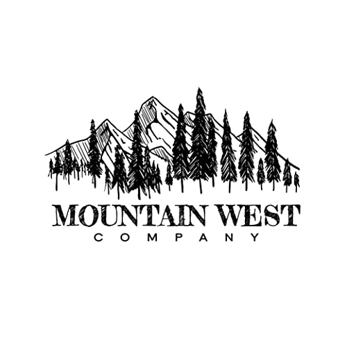 Mountain West 1 Gallon Jars, Square (2 pack) | For storage, organization, and crafting