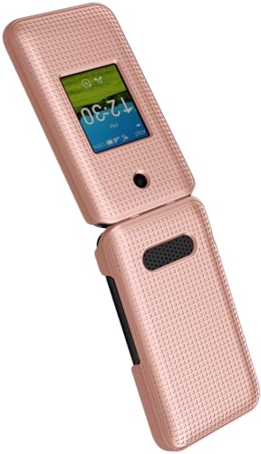 Holster Combo for Cricket Debut Flex Flip Phone Case Belt Clip - Rose Gold | Also Fits AT&T Cingular Flex 2, For Model U1030AA or U1030AC via 2023 - color: Rose Gold