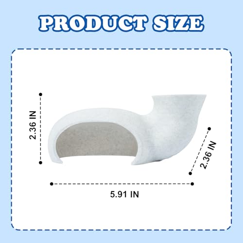Aquarium Underground Tunnel, Shrimp Cave Aquarium Tunnel, Shrimp Hides for Fish Tank, Betta Fish Tank Decor Accessories (Hide B) - color: Single Tunnel