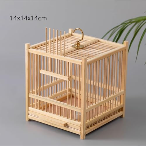 Reptile Breeding Box Bamboo Insect Cage Breeding Box Small Reptiles with Bowl Faunarium