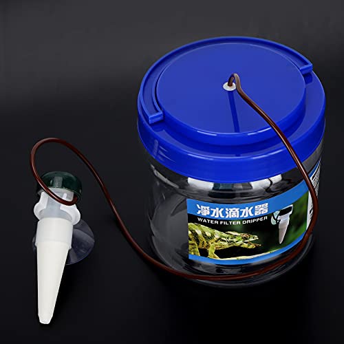 Reptile Water Dripper Humidifier DIY Plants Irrigation System Easy Control Drip Rate for GeckosLizardsChameleons in 23.6in Tube Length Plasic Material