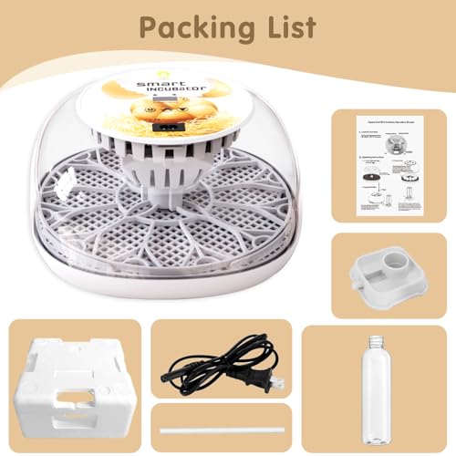 Egg Incubators for Hatching Eggs Chicken Eggs Incubator for Hatching Eggs Incubator with Automatic Egg Turner and Temperature Control for Chicken, Duck, Quail 12 Eggs