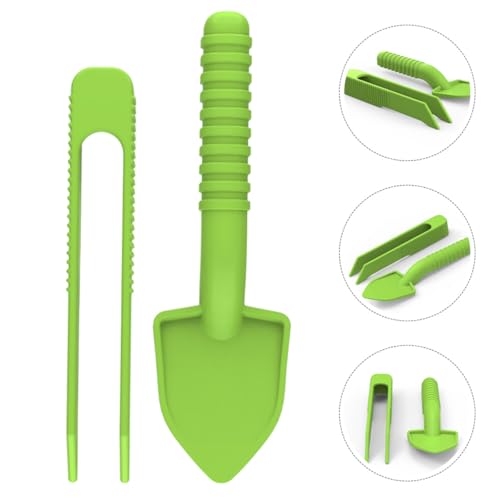 Reptile Cleaning Tools 5-Set with Long Handle Tweezers and Scooper for Terrarium Waste and Food Removal, Suitable for Lizards, Bearded Dragons, Small Animals, and Reptile Tank