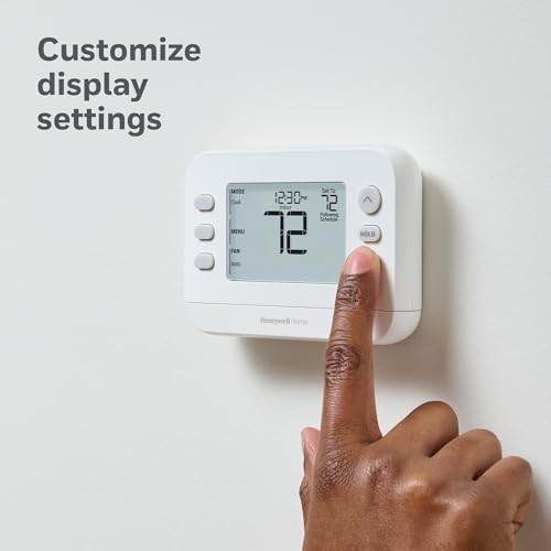 Honeywell Home X2P Programmable Thermostat, White | RTH20B Single-Stage, 1 Heat/1 Cool Compatibility, 5-2 Day Schedule