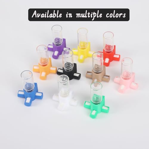 Jumping Spider Water Dispenser, Magnetic Hanging Feeder,Suitable for Jumping Spiders,Tarantulas, Praying Mantises,Arboreal Animals, and Other Small Animal Enclosure Accessories,5ML (Blue) - color: Blue