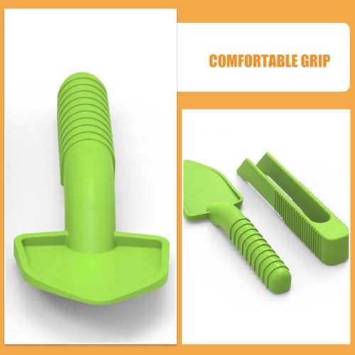 5-Set Reptile Cleaning Tools with Tweezers and Scooper for Litter Removal and Feeding Lizards, Bearded Dragons, Guinea Pigs, and Birds in Terrariums