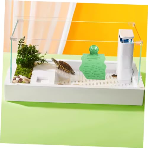 Turtle Basking Platform Suction Cup Reptile Resting Terrace for Aquariums Easy Climbing Access for Turtles and Amphibians Lightweight and Practical Terrarium Decor