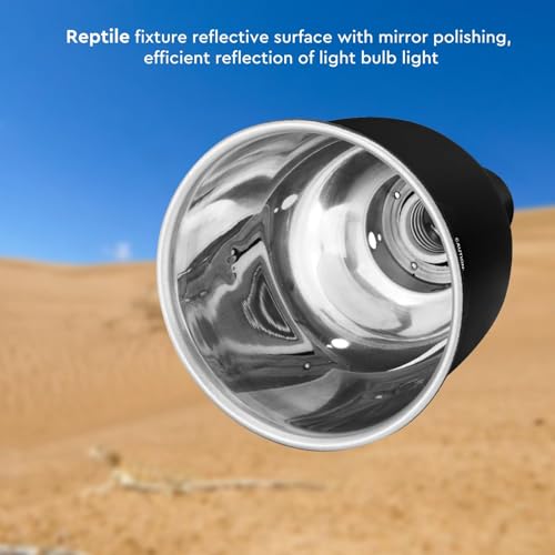 Reptile Light Fixture 5.5", Reptile Heat Lamp Max 100W, Reptile Tank Lighting Fixtures, Fixture for UVB Reptile Light, Reptile Tank Accessories 2 Packs E26 - size: 5.5-INCH