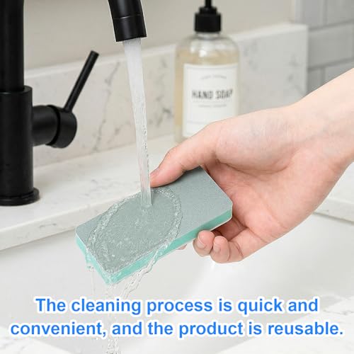 5Pcs Double Sided Aquarium Sponge Brush, Aquarium Glass Sponge | Dual-Action Fish Tank Glass Scraper and Sponge, Handheld Non-Scratch Cleaning Pad for Small Glass Aquarium Maintenance