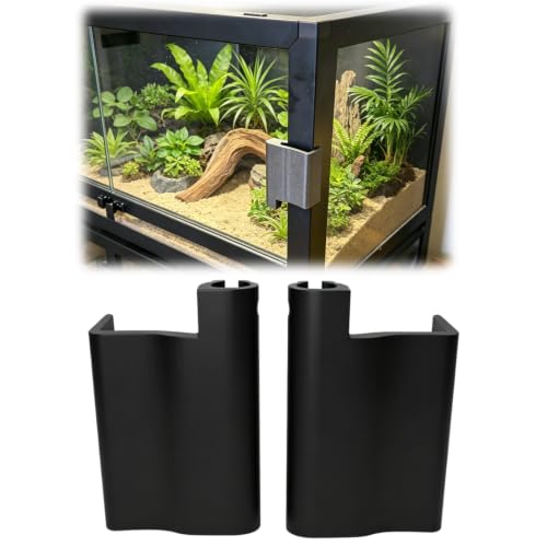 Sliding Door Lock for Reptile Enclosures, Door Security Latch, Reptile Enclosure Locking System 2Pcs