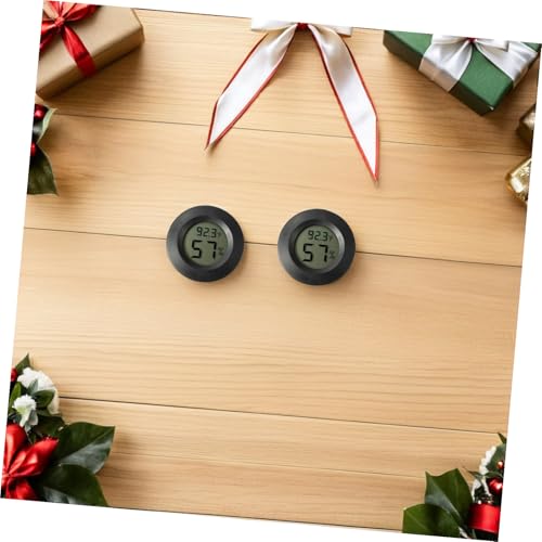 7Pcs Mini Hygrometer Thermometer for Terrarium Digital Humidity and Temperature for Reptile Tanks Compact and Portable Humidity Gauge for Bearded Dragon Accessories