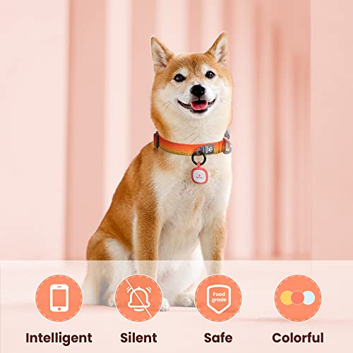 Pawaii Dog ID Tag, Silent Silicone QR Code Tag, Scan Alerts, No App, 1 Pack | Updatable online profile, emergency contacts, no subscription, lost pet recovery, collar friendly, lightweight wear - color: Bright Red