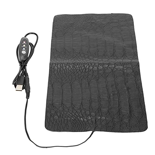 SUNGOOYUE Reptile Heat Mat, PU Leather Under Tank Heater with Temperature Control, Adjustable Heating Pad for Terrarium Use, Large Size for Tortoise Snake Lizard Gecko (Large Size) - size: Large Size