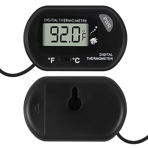 20Pcs Aquarium Thermometer Fish Tank Thermometer Reptile Fahrenheit Terrarium Water Temperature Indicator Test Digital with LCD Display Fahrenheit/Celsius - color: 20PCS