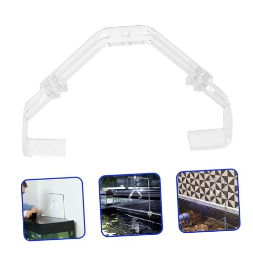 Abaodam 2pcs Aquarium Lamp Hanger Clip Stable Support for Fish Tank Reptile Terrarium Secure Fixation Light Holder Quick Attachment Precision