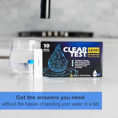 Lead Test Kit for Drinking Water – Results in 10 Minutes, Detects Low-Level Lead (<5 PPB), Easy At-Home Test- One Test