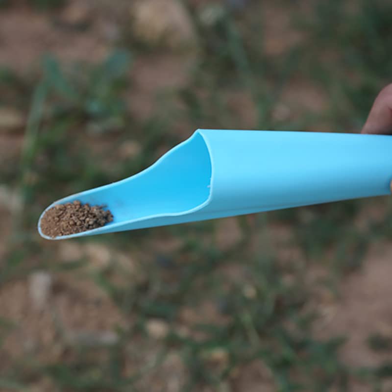 2 Pack Bonsai Soil Scoops Precision Potting Soil Scoop Far Reaching Hand Spreader Shaker Garden Cultivation Scoop for Digging Planting Transplanting Gardening Tool Seeds Fertilizer