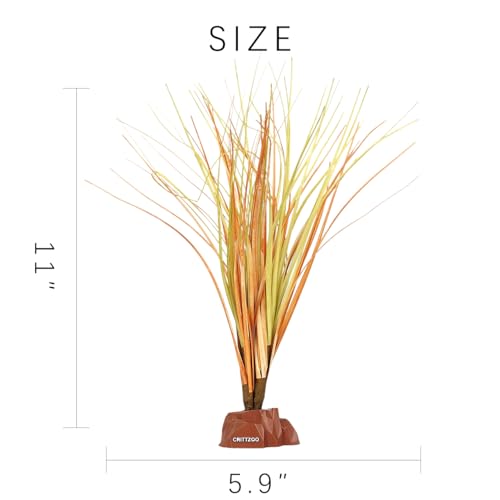 Fake Desert Dry Grass Fake Plants Bearded Dragon Terrarium Decor | Reptile Terrarium Plants, Bearded Dragon Tank Decor Accessories - color: Fake Desert Dry Grass