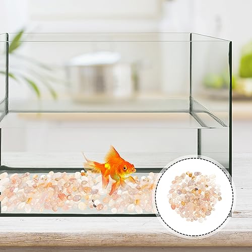 Yardwe 1set Polished Natural Pebbles for Aquariums Decorative Stones for Fish Tanks for Plants and Gardens Agate Pebbles
