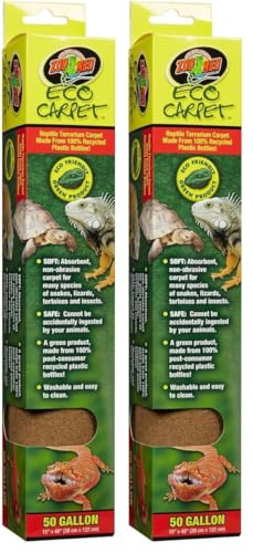 Zoo Med Eco Carpet - 50 gal - Green (Pack of 2) - size: No Size (Pack of 2)
