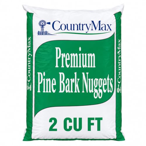 2 Cu. Ft. Pine Bark Nuggets Mulch, Natural Brown | Helps Retain Soil Moisture and Create a Clean, Natural Finish for Landscape Beds and Gardens - color: Pine Bark Nuggets