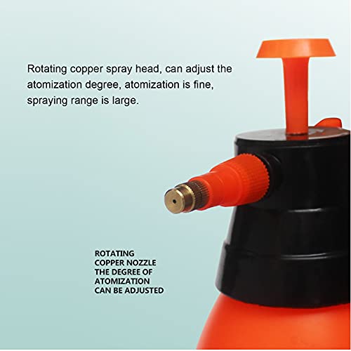 Pump Sprayer 1.5L Hand Pressure Plant Mister with Adjustable Brass Nozzle, Continuous Spray Bottle for Plants Garden Terrarium Reptile Humidity