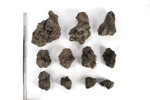 Black Icelandic Lava Stone Aquascaping Rock 18lb Planted Aquarium | Porous lava rock; planted and terrarium - size: 13 Black Icelandic Lava Stone(3-9 inches,18lbs)