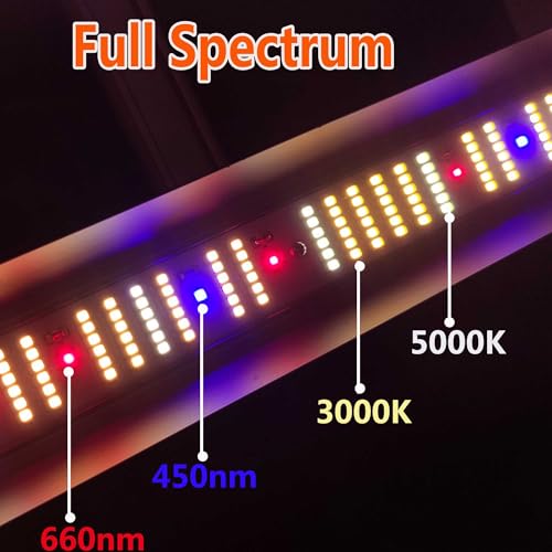 LED Grow Lights for Indoor Plants Full Spectrum Growing Light Bar Plant Hanging Lamps Seedling Daisy Chain Dimmable - size: Large