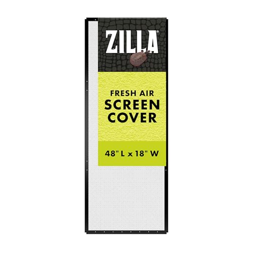 Zilla 11435 Fresh Air Screen Cover, 48-Inch by 18-Inch,Black - size: 48" x 18"