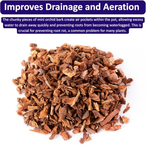 SuperMoss (23110) Orchid Potting Bark, 100% Natural Douglas Fir Bark, 1/4", 4 Quarts - size: 231 Cu. In., style: 1/4"