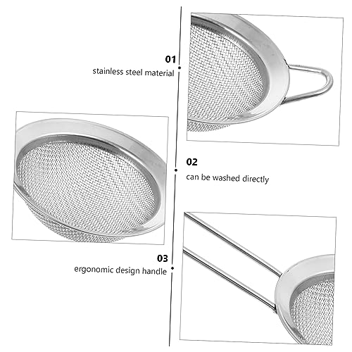 Toddmomy 2pcs Stainless Steel Reptile Litter Cleaner Shovel for Substrate Cleaning Fine Mesh Pooper Scooper for Tortoise Snake and Crab Terrariums