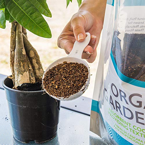 Perfect Plants Organic Coco Coir, 8 qt, Coconut Garden Soil Amendment | Retains water and nutrients while boosting aeration, 5% sand aids drainage, breaks down slowly, resealable heavy-duty bag