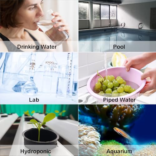 KETOTEK Digital pH & TDS Meters Water Quality Test Kit, pH Pen Tester TDS PPM Meter 2 in 1 Kit with 0~16.00ph and 0~9999ppm Measure Range for Hydroponic, Aquarium, Drinking Water, RO System, Pool