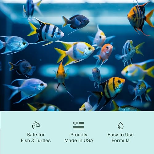 Aquarium & Pond Water Conditioner – Detoxifies Tap Water for Fish - Treats 9,600 Gallons - 16 Fl Oz.