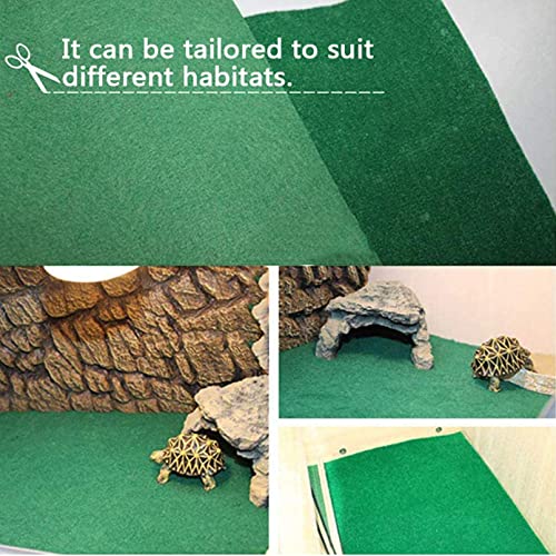 Tfwadmx Reptile Carpet Mat Pet Terrarium Liner Cage Mat Substrate Liner Bedding Reptile Supplies for Terrarium Lizards Snakes Bearded Dragon Gecko Chamelon Turtles Iguana (70.87"X23.6") - color: 1 PC, size: 70.87" X 23.6"