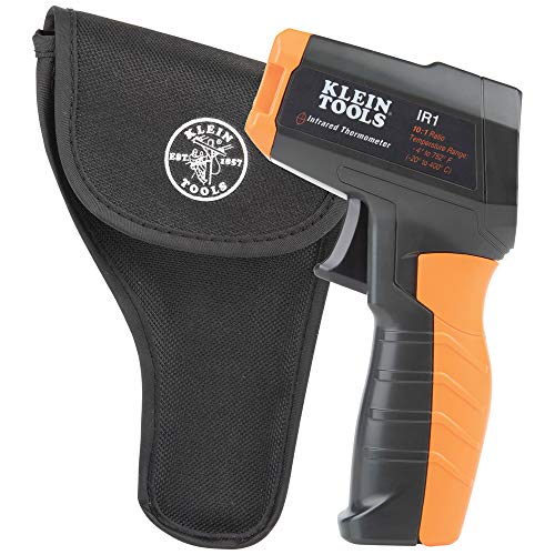 Klein Tools IR1 Infrared Thermometer, Digital Laser Gun is Non-Contact Thermometer with a Temperature Range -4 to 752-Degree Fahrenheit - style: IR Thermometer