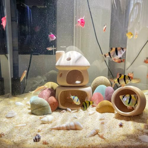 FANTIAN Aquarium Sand, 10 lbs Fish Tank Sand, Beige | Aquarium Substrate Gravel, Safe for Fish Tank, Shrimp, Terrariums, Aquatic, Plant, Fire Pits, Candle, Vase, Crafts - color: Beige, size: 10 LB