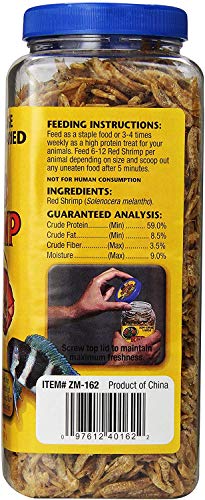 Zoo Med Large Sun-Dried Red Shrimp 5 oz - Pack of 3 - size: 5 Ounce (Pack of 3)