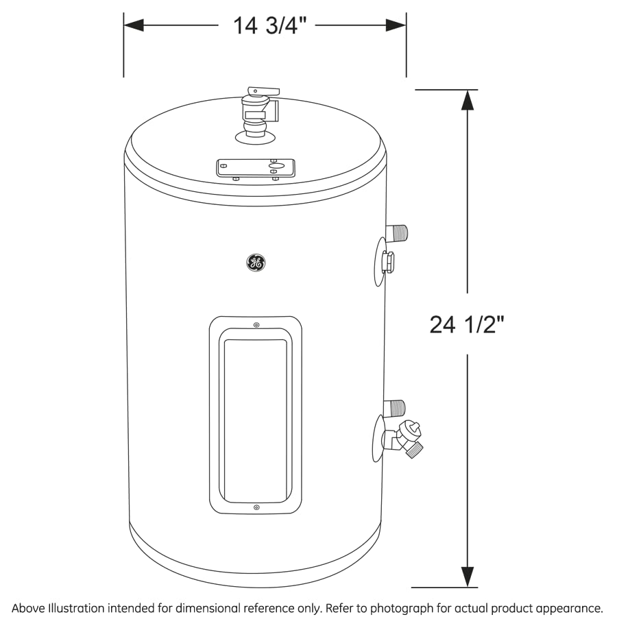 GE Appliances 10 Gallon Versatile Plug and Play Electric Water Heater with Adjustable Thermostat, Easily Installs Where You Want It, 120 Volt - style: 10 Gallon