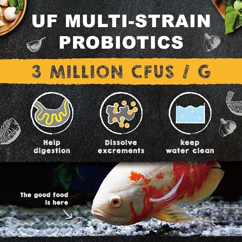 Ultra Fresh Cichlid Sinking Fish Food, Wild Sword Prawns, All Natural Ingredients, Carnivore Pellets for Large Cichlid and Tropical Fish, Royal Cichlid Premium Pellet 4.58 oz - size: 4.58 Ounce (Pack of 1)