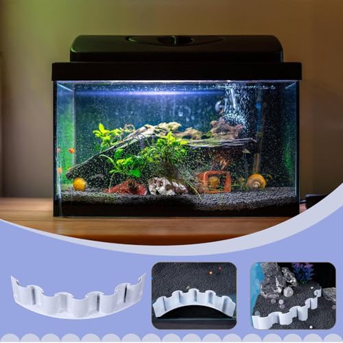 Aquarium Substrate Divider Fish Tank Substrate Fence | Aquarium Accessories, Fish Tank Landscaping Decorative Board for Sand Water Grass Mud Isolation - color: B