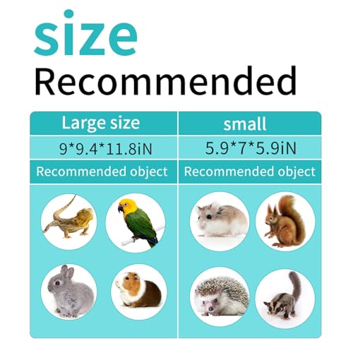 Guinea Pig Carrier Travel Small Animal Carrier Bag Lizard Bird Rabbit Carrier Cage Squirrel Breathable Bag Portable Travel Hamster Small Pet Hangbag (Large, Gray) - color: gray, size: Large