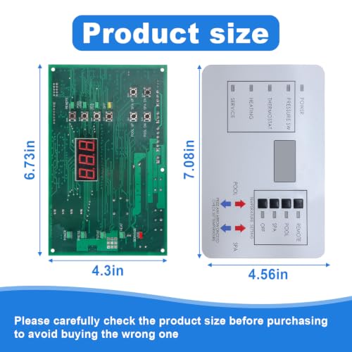 472100 Digital Display Temperature Controller Board Compatible with Pentair MiniMax | NT LN/STD/TSI Series Pool & Spa Heater, Sizes 200, 250, 300, and 400, Reliable Heating Durable Upgrade with Keypad